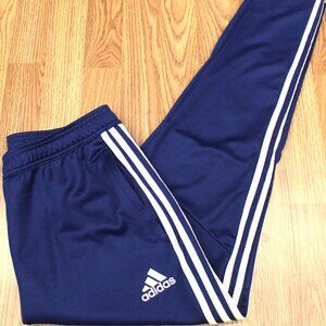 ADIDAS CLIMACOOL Mens POLYESTER ATHLETIC PANTS NAVY & WHITE Sz LARGE, L